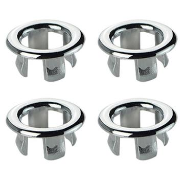 Decoratieve overloopringen voor gootsteen - 4 stuks. - Holle ring