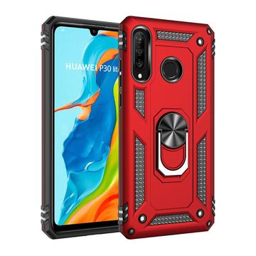 Huawei P30 Lite Defender Series Hybride Hoesje - Rood