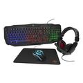 Deltaco 4in1 RGB Gaming Bundel - Toetsenbord, Muis, Headset, Muismat