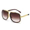 Deluxe Retro Zonnebril Unisex - Bruin / Goud