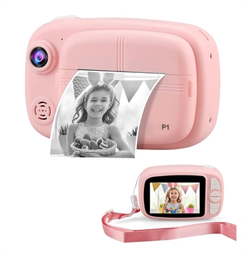 Digital Instant Camera voor Kinder met 32GB Geheugenkaart - Roze