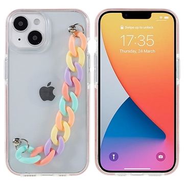 Dual-Color Series iPhone 14 Plus TPU Hoesje - Kleurrijke Riem