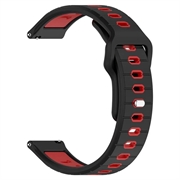 Garmin Vivoactive 6 Dual-Color Siliconen Sportband - Zwart / Rood