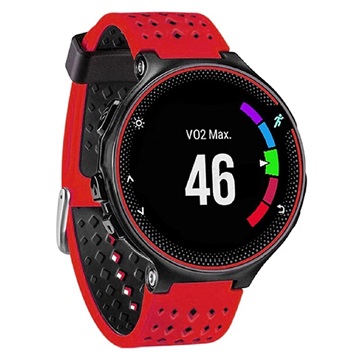 Dual-Color Garmin Forerunner 235/630/735 Siliconen Sportband - Rood / Zwart