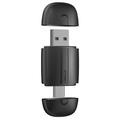 2-in-1 draadloze adapter voor 2 koppen voor CarPlay en Android Auto