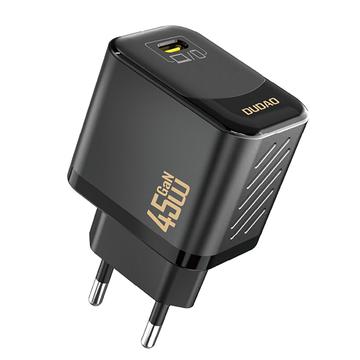 Dudao A28 45W GaN USB-C Wandoplader - Zwart