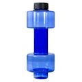 Waterfles in de vorm van een halter - 550ml - Blauw