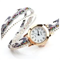 Duoya Fancy Series Cirkel Kwarts Horloge voor Vrouwen