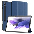 Dux Ducis Domo Samsung Galaxy Tab S7+ Tri-Fold Folio Hoesje - Blauw