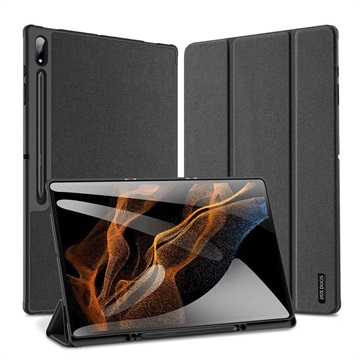 Dux Ducis Domo Samsung Galaxy Tab S8 Ultra Tri-Fold Folio Hoesje - Zwart