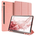 Samsung Galaxy Tab S9 Dux Ducis Domo Tri-Fold Smart Folio Hoesje - Roze