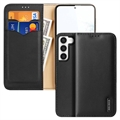 Dux Ducis Hivo Samsung Galaxy S23 5G Wallet Leren Hoesje - Zwart