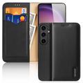 Samsung Galaxy S24 Dux Ducis Hivo Wallet Leren Hoesje - Zwart