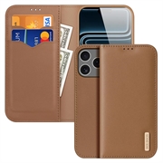 iPhone 18 Pro Dux Ducis Hivo Wallet Leren Hoesje - Bruin