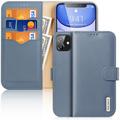 iPhone 11 Dux Ducis Hivo Wallet Leren Hoesje - Baby Blauw