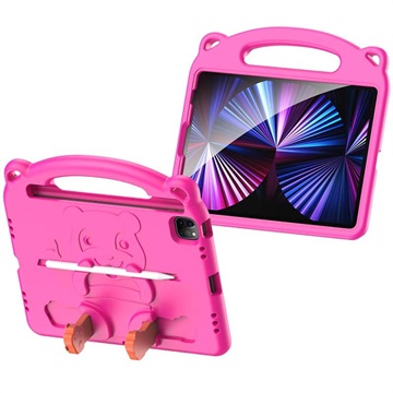 Dux Ducis Panda iPad Air 2020/iPad Pro 11 2021 Schokbestendig Hoesje Voor Kinderen - Hot Pink