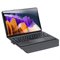 Dux Ducis Samsung Galaxy Tab S7 Bluetooth Toetsenbord Hoesje - Zwart