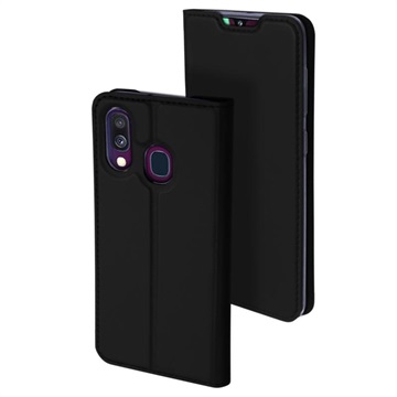 Dux Ducis Skin Pro Samsung Galaxy A40 Flip Cover - Zwart