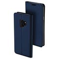 Samsung Galaxy S9 Dux Ducis Skin Pro Flip Cover - Donkerblauw