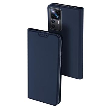 Dux Ducis Skin Pro Xiaomi 12T/12T Pro Flip Hoesje - Blauw