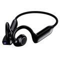 E900 draadloze open-ear-hoofdtelefoon met luchtgeleiding en camera - zwart