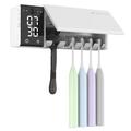 ES909 Slimme UV-tandenborstelreiniger met LED-klok, timer - Wit