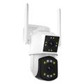 ESCAM PT210 PTZ-camera met twee lenzen, tweerichtingsaudio en nachtzicht in kleur - 3MP, WiFi
