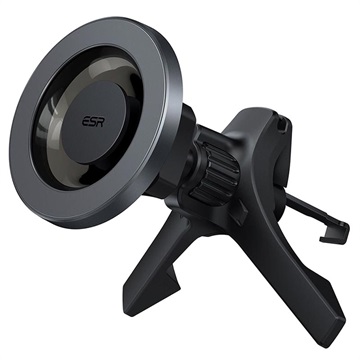 ESR HaloLock iPhone 12/13/14/15/16 Magnetische Ventilatierooster Autohouder - Metaalachtig Grijs
