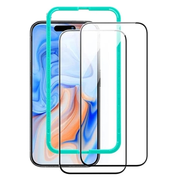 iPhone 16 Pro ESR Tempered Glass Screen Protector - 9H, 0.3mm - 2 Pcs. (Open Box - Bulk Satisfactory)