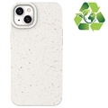 Eco Nature iPhone 14 Plus Hybrid Hoesje - Wit