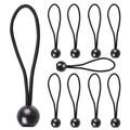 Elastische tentkoorden met plastic bal - 10 stuks