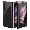 Electroplated Frame Samsung Galaxy Z Fold3 5G Cover - Rose Gold
