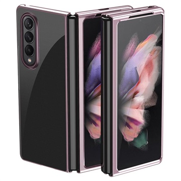 Electroplated Frame Samsung Galaxy Z Fold3 5G Cover - Rose Gold