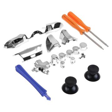 Set met gegalvaniseerde vervangingsonderdelen voor Xbox One Elite Controller - Zilver