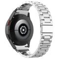 Elegante Samsung Galaxy Watch4/Watch4 Classic/Watch5/Watch6 Roestvrij Stalen Riem - Zilver