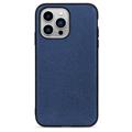 Elegante iPhone 14 Pro Max Leren Hoesje - Blauw