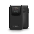 Emporia Joy-LTE Flip Phone voor senioren - Zwart
