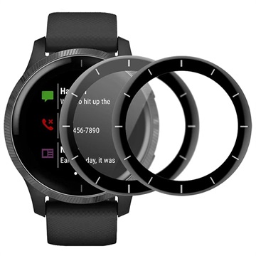 Enkay 3D Garmin Vivoactive 4 Glazen Screenprotector - 45mm - 2 St.