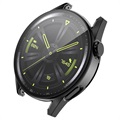Enkay Huawei Watch GT 3 Cover met Glazen Screenprotector - 46mm - Zwart