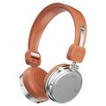 Erazer R1 retro draadloze hoofdtelefoon met ENC - koffiebruin