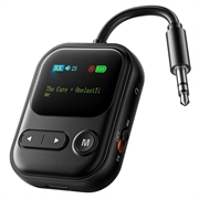 Essager ES-BT30 2-in-1 Bluetooth-audioadapter - RX/TX - Zwart