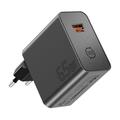 Essager ES-CD65 65W GaN-wandlader - USB-C/USB-A - Zwart