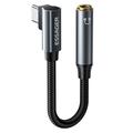 Essager L-vormige USB-C-naar-3.5mm-audioadapter - 12cm - grijs