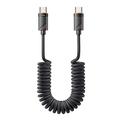 Essager Spring USB-C-kabel met PD-snelladen - 1.8m/60W - zwart