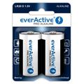 EverActive Pro LR20/D Alkaline batterijen 17500mAh - 2 stuks.