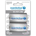 EverActive Silver Line EVHRL20-5500 Oplaadbare D Batterijen 5500mAh - 2 stuks.