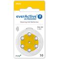 EverActive Ultrasone 10/PR70 Hoortoestelbatterijen - 6 stuks.