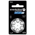 EverActive Ultrasoon Implantaat HD 675/PR44 Hoortoestel batterijen - 6 stuks.