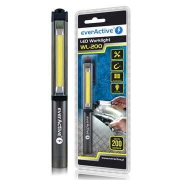 EverActive WL-200 magnetische werklamp - aluminium - 200 lumen