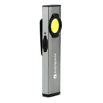EverActive WL-250R Magnetische Werkplaats LED Zaklamp - 300 Lumen - Grijs